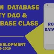 Android Tutorial 28 Component Of Room Database Entity Dao Database Class Room