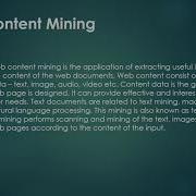 Process Of Data Mining In World Wide Web
