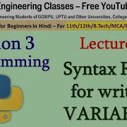 Python Tutorial 5 Variables In Python 3 Syntax With Examples Python Hindi Tutorials