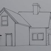 How To Draw A House Using One Point Perspective For Beginners