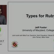 Type Checking Ruby By Jeffrey Foster