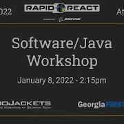 Software Java Workshop GeorgiaFIRST FRC Kickoff 2022