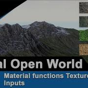 Unreal Material Functions Texture Inputs UE4 Open World Tutorials 9