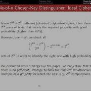 Cryptanalysis 9 4 Chosen Key Distinguishers Of AES