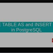 CREATE TABLE AS And INSERT QUERY In PostgreSQL Malayalam Tutorial