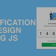 How To Make OTP Account Verify Ui Design OTP Verification UI Using JAVASCRIPT JavaScript Project