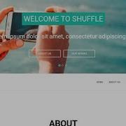Shuffle Free Bootstrap Theme Preview