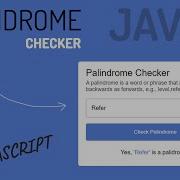 Build A Palindrome Checker In HTML CSS JavaScript