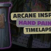 Arcane Inspired Hand Painted Trash Bin Timelapse Painted Normals MadeWithSubstance