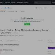 Sort An Array Alphabetically BUG SOLUTION FreeCodeCamp