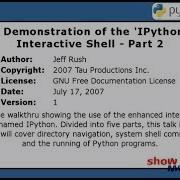 The IPython Interactive Shell 2 5