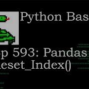 Python Basics Tutorial Pandas DataFrame Reset Index Method