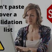 The Ultimate Solution To Data Validation List Errors Revealed Don T Allow Pasting