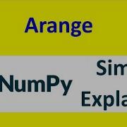 Numpy Arange Function Part 04
