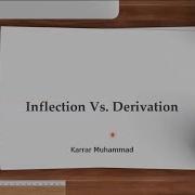 Morphology Inflection Vs Derivation Part 3