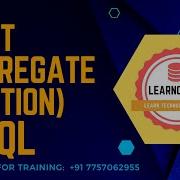 Shorts Count Aggregate Function In SQL
