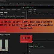 LeetCode Daily 1840 Maximum Building Height Greedy Constraint Propagation Explained