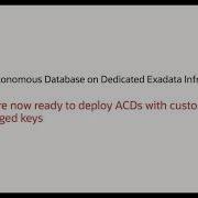 Oracle Autonomous Database Encryption Key Management
