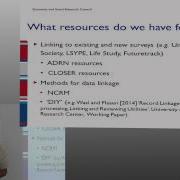 Data Linkage And The ESRC Peter Elias