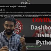 Building COVID 19 Interactive Dashboard From Jupyter Notebook No Frontend Backend Coding Required