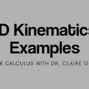 3D Kinematics Position Velocity Acceleration