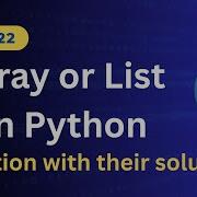 Python Arrays Explained Full Tutorial With Methods Examples For Beginners