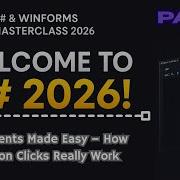 C Events FINALLY Explained Button Clicks Sender TextChanged WinForms NET 10