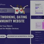 Make A Feature Rich Social Dating Networking Website LoveDate Social Community WordPress Theme