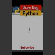 Draw Dog Using Python Dog Subscribe Trending