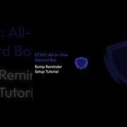 Echobots Gg Bump Reminder Setup Tutorial
