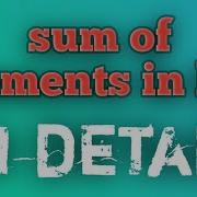 Sum Of Elements In List In Python