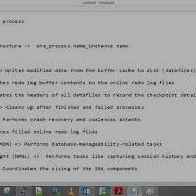 Oracle 11g Background Process