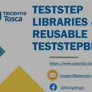 Tosca Tutorial Lesson 51 Create TestStep Libraries Reusable TestStep Blocks Parameters