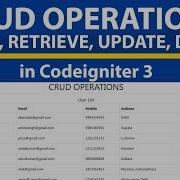 Add View Update Delete In Codeigniter 3 HTML5 MySql Bootstrap 5
