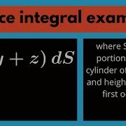 Multivariable Calculus Surface Integral Example 1