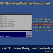 C FileSystemWatcher Part 3 Form Design C Advanceed 133