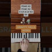Gravity Falls Theme Part 1 EASY Piano Tutorial With Letter Notes Shorts