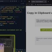 Creating A Copy To Clipboard Button With HTML CSS And JavaScript Tutorial