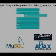 Python Flask Dynamic Drag And Drop Order List With JQuery Ajax And Mysql Database