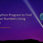 Write A Python Program To Find GCD Of Two Numbers Using Recursion