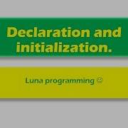 C Programming Class 2 Declaration And Initialization 2017