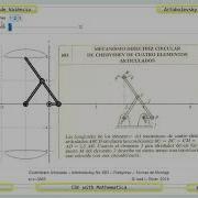 683 CHEBYSHEV FOUR BAR APPROXIMATE CIRCLE TRACING MECHANISM CDF Mathematica