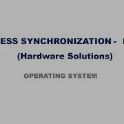Process Synchronization Part 2