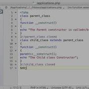Php Opps 7 Parent Constructor And Destructor