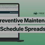 Creating A Preventive Maintenance Schedule Spreadsheet W Free Template Fleet Management Tools