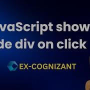 JavaScript Show Hide Div On Click