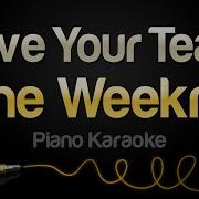 The Weeknd Save Your Tears Piano Karaoke