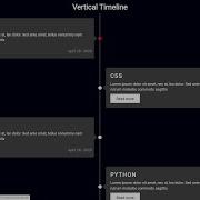 Vertical Timeline HTML CSS No Javascript