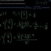 The Binomial Series Taylor Series Calculus II