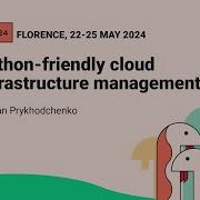 Python Friendly Cloud Infrastructure Management Roman Prykhodchenko